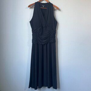 Denver Hayes built in bra Cocktail ruched Dress in Black size Large